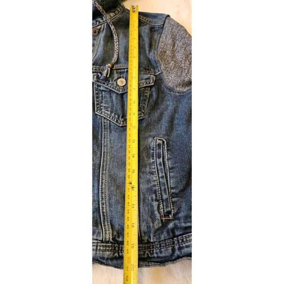 Silver Jeans Co. Women’s Hooded Jean Jacket - Size Large - Removable Hood - Picture 12 of 13